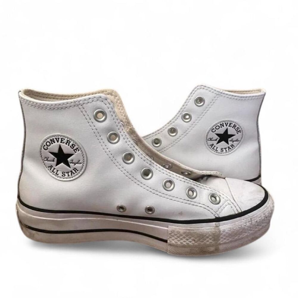 Converse Women's White and Cream Trainers